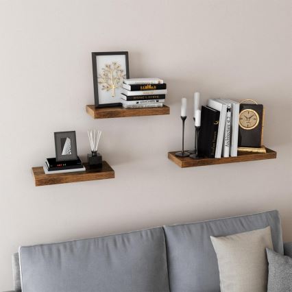 Prateleira de parede SHELFY castanha
