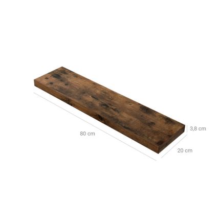 Prateleira de parede SHELFY castanha