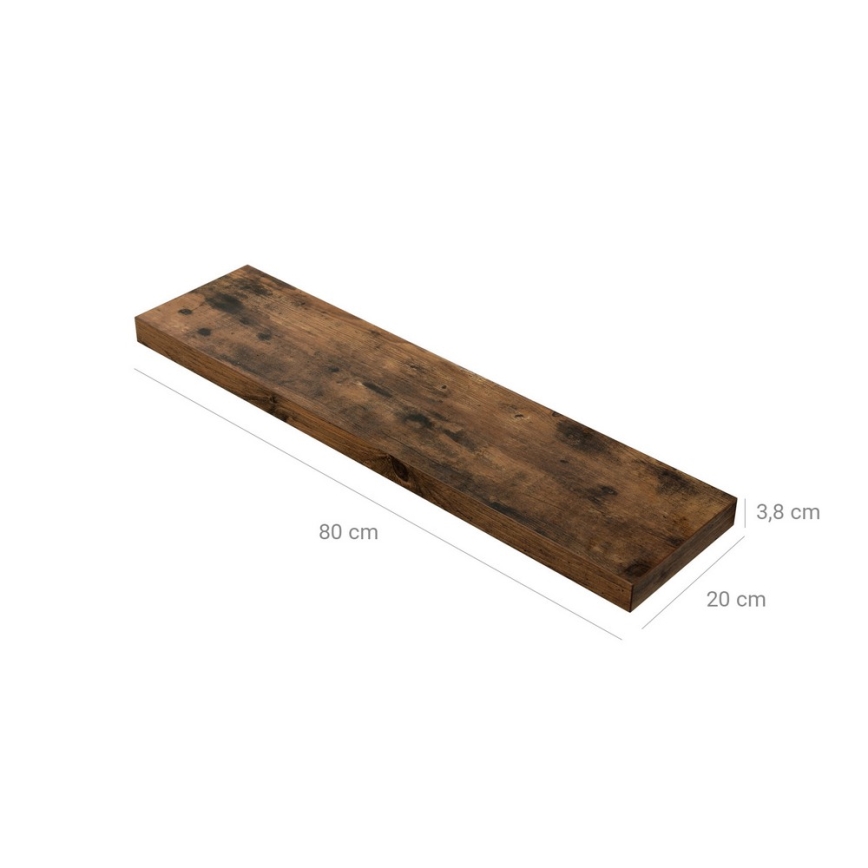 Prateleira de parede SHELFY castanha