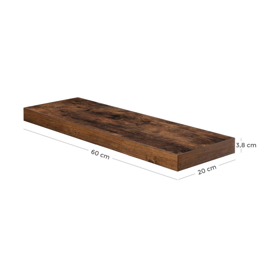 Prateleira de parede SHELFY castanha