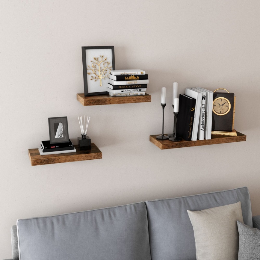 Prateleira de parede SHELFY castanha