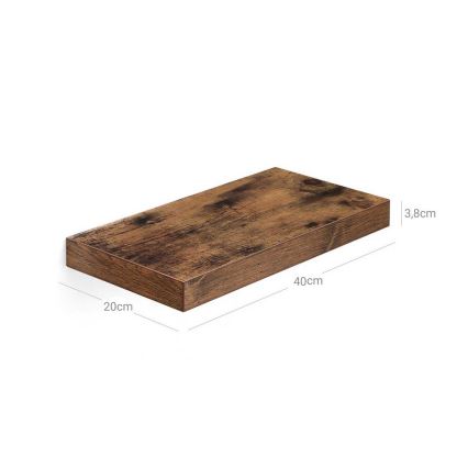 Prateleira de parede SHELFY castanha