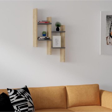 Prateleira de parede SU 85x49 cm bege/antracite