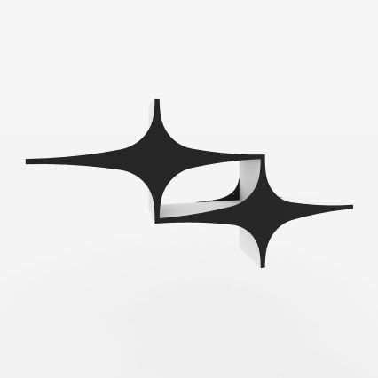 Prateleira de parede SUSEN 69x135 cm branco/preto