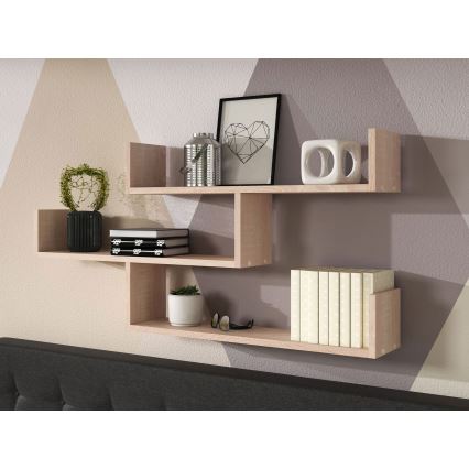 Prateleira de parede TRIO 55x119 cm bege