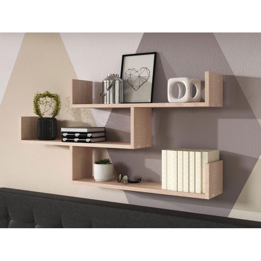 Prateleira de parede TRIO 55x119 cm bege