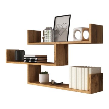 Prateleira de parede TRIO 55x119 cm castanho
