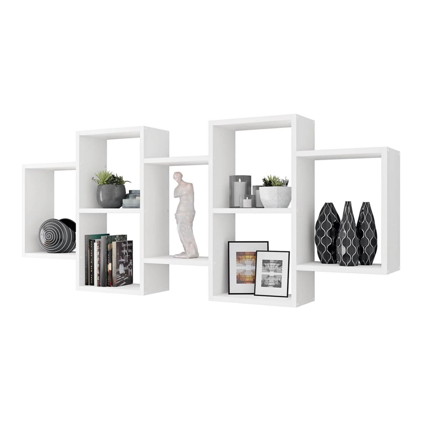 Prateleira de parede TRIO 65x161 cm branco