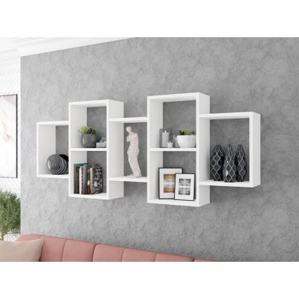Prateleira de parede TRIO 65x161 cm branco