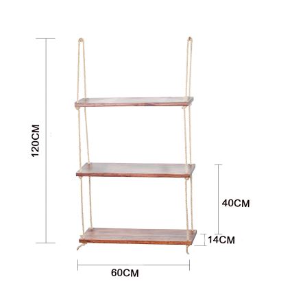 Prateleira suspensa 120x60 cm abeto