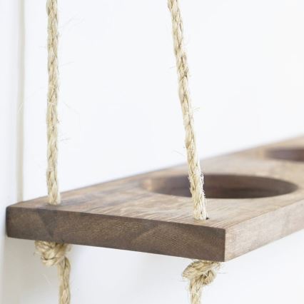 Prateleira suspensa para vasos 60 cm de abeto