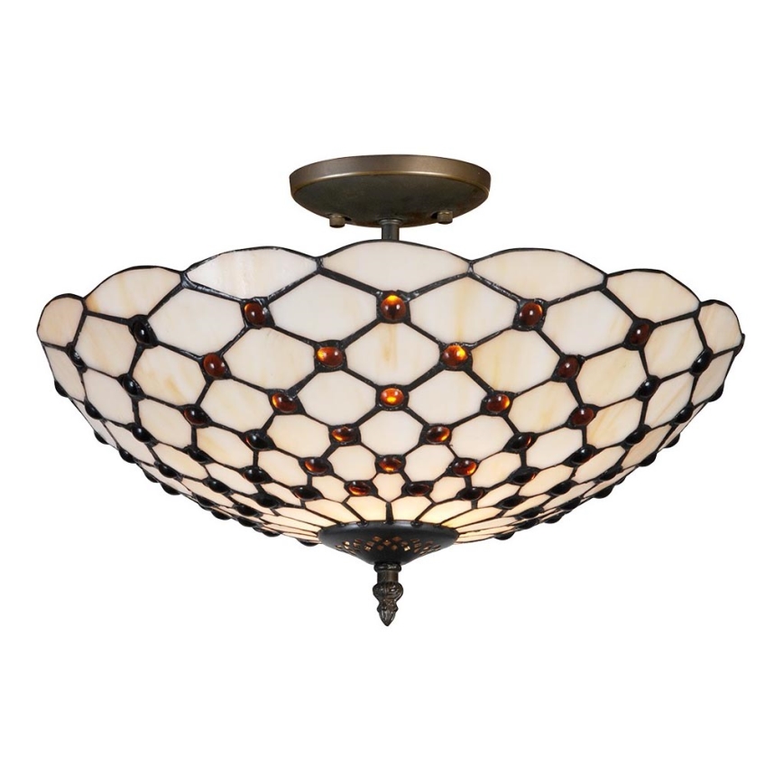 Prezent 109 - Luz de teto TIFFANY 2xE27/40W/230V