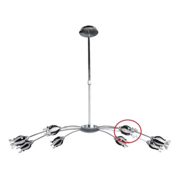 Prezent 14009 - Vidro de substituição para candeeiro BLACK JACK G9 cromado brilhante