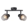 Prezent 14101 - Foco OASIS 2xE27/60W/230V preto/fumado