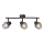 Prezent 14102 - Foco OASIS 3xE27/60W/230V preto/fumado