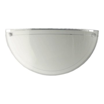 Prezent 1421 NS - Vidro de substituição para candeeiro de parede DISC E27 12,5x25 cm branco