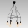 Prezent 17200 - Candelabro num fio TWIG 6xE27/40W/230V