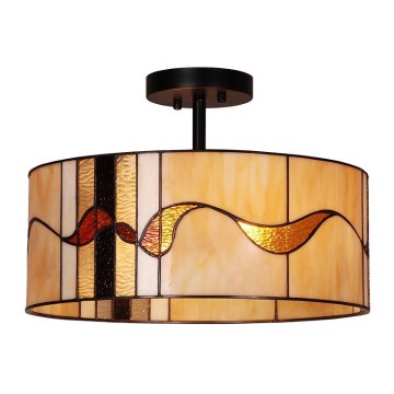 Prezent 212 - Candelabro suspenso TIFFANY 2xE27/60W/230V