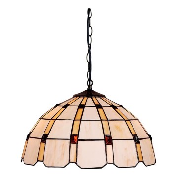 Prezent 213 - Candelabro suspenso TIFFANY 2xE27/60W/230V