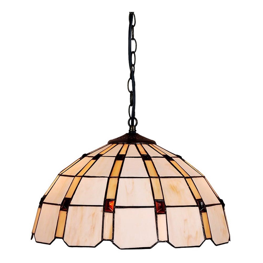 Prezent 213 - Candelabro suspenso TIFFANY 2xE27/60W/230V