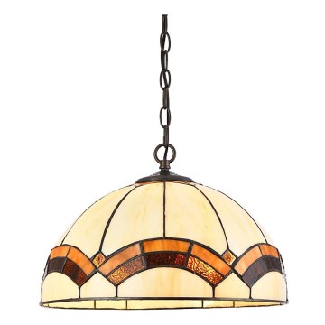 Prezent 229 - Candelabro suspenso TIFFANY 2xE27/60W/230V