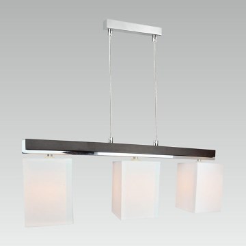Prezent 25106 - PIANO Iluminação suspensa 3XE27/60W/230V árvore da borracha