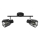 Prezent 27517 - Foco PONTEO 2xE27/40W/230V preto