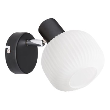 Prezent 27519 - Foco de parede ARYA 1xE14/40W/230V preto/branco