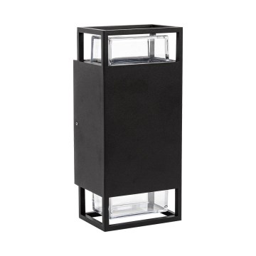 Prezent 28211A - Iluminação de parede exterior EVENTO 2xGU10/35W/230V IP54 preto
