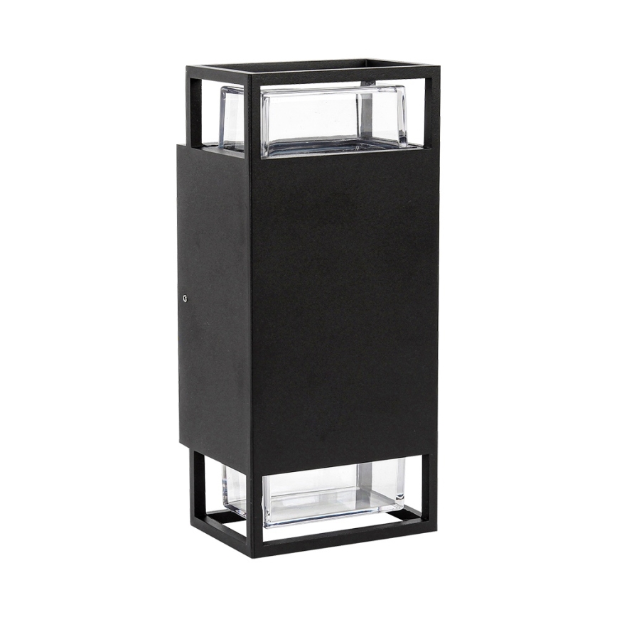 Prezent 28211A - Iluminação de parede exterior EVENTO 2xGU10/35W/230V IP54 preto