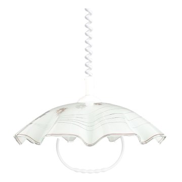 Prezent 45 - Candelabro de altura ajustável LYRA GLASS 1xE27/60W/230V