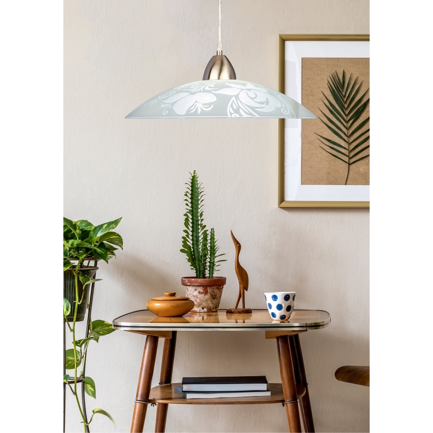 Prezent 45141 - Candelabro suspenso PLATE 1xE27/60W/230V