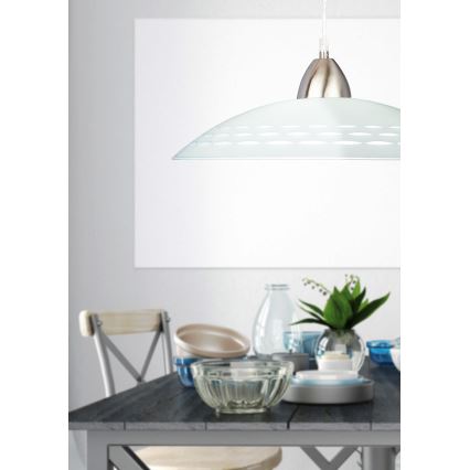 Prezent 45142 - Candelabro suspenso PLATE 1xE27/60W/230V