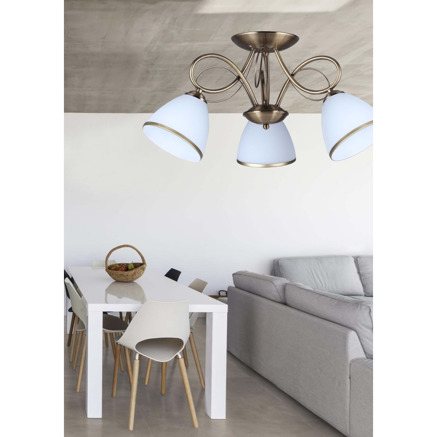 Prezent 61450 - Candelabro integrado ASTER 3xE27/60W/230V