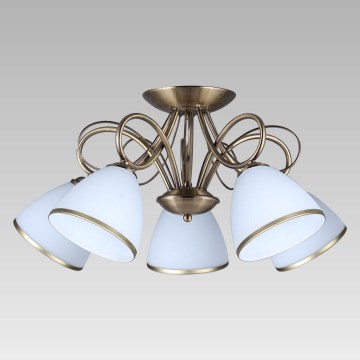 Prezent 61451 - Candelabro integrado ASTER 5xE27/60W/230V