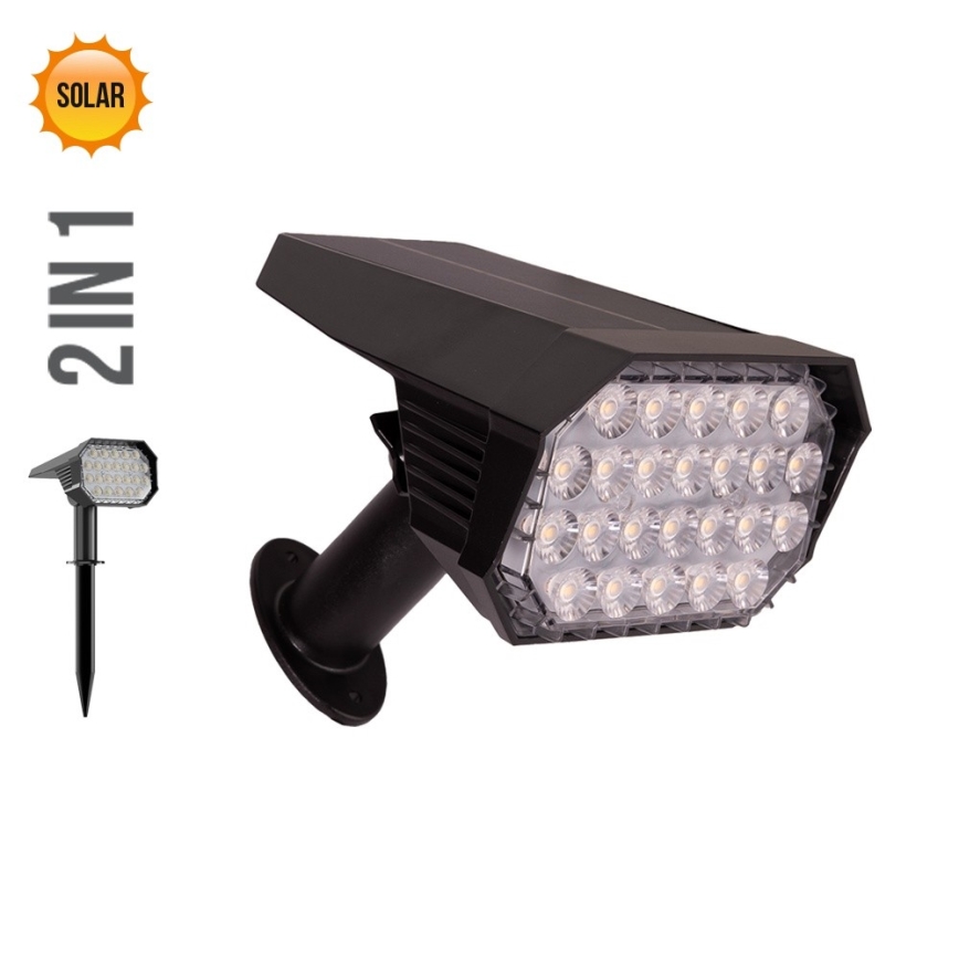 Prezent 65285 - Iluminação solar LED 2em1 FOLD LED/4,8W/3,7V IP65 1200 mAh