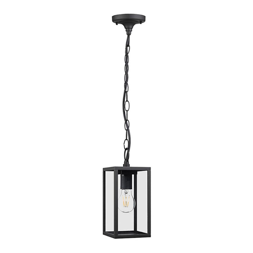 Prezent 65303 - Lustre de exterior LOARA 1xE27/60W/230V preto antigo IP54