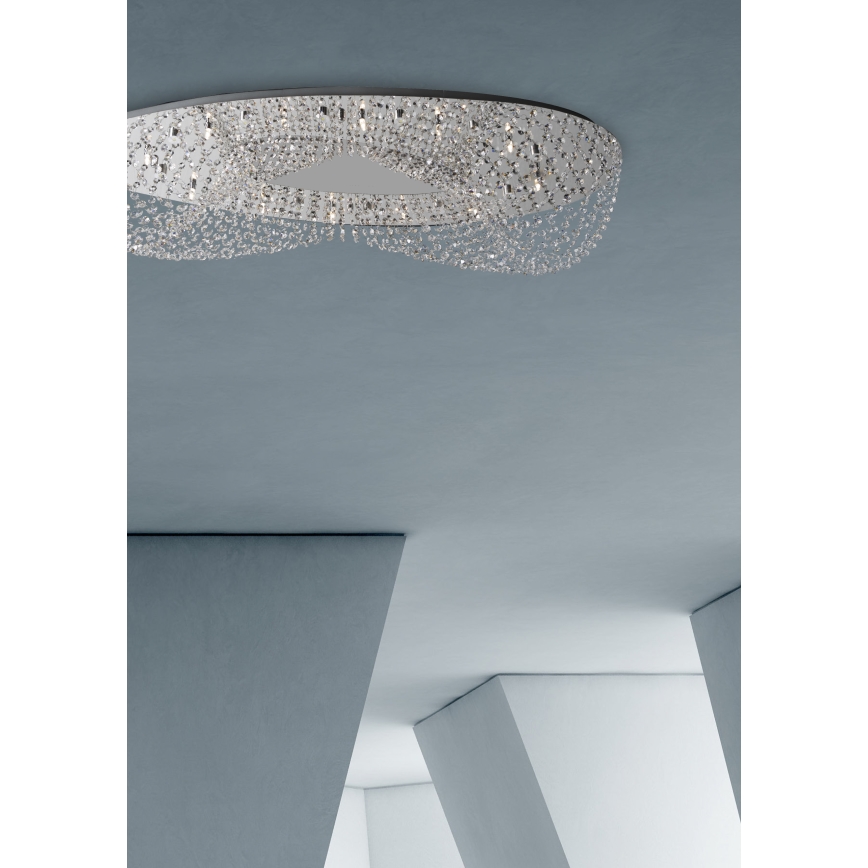 Prezent 69048 - ELIPTHON Luz de teto embutida 12xG9/33W/230V