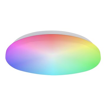 Prezent 70013 - Iluminação de teto LED RGB com regulação e altifalante BLISS LED/72W/230V 3000-6500K + comando