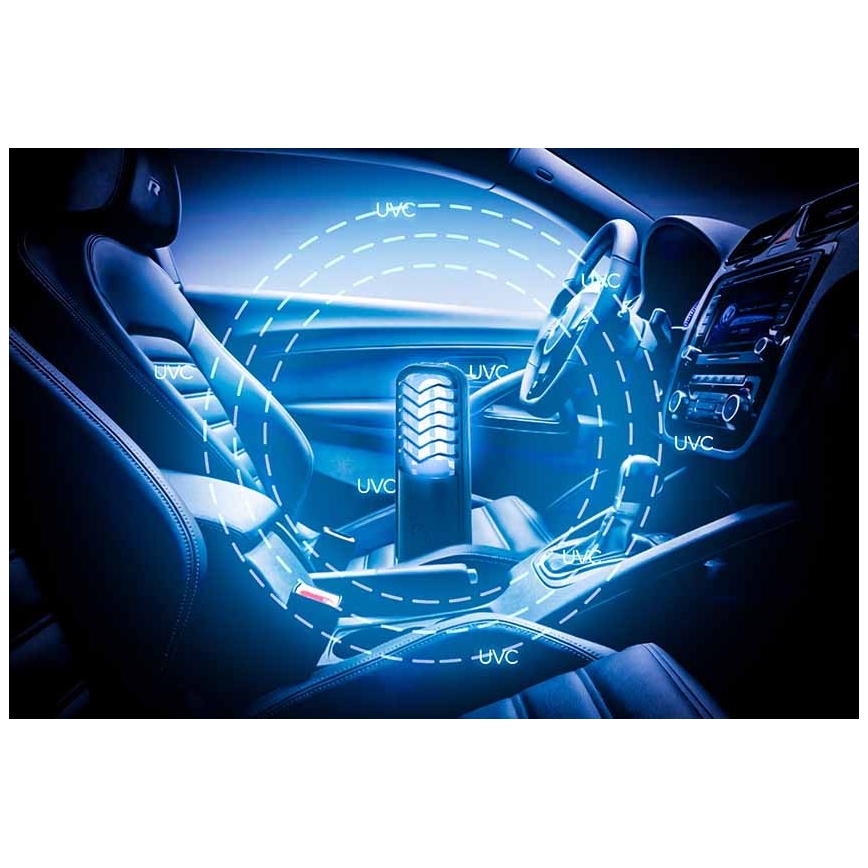 Prezent 70422 - Lanterna germicida portátil UVC/2,5W/5V USB