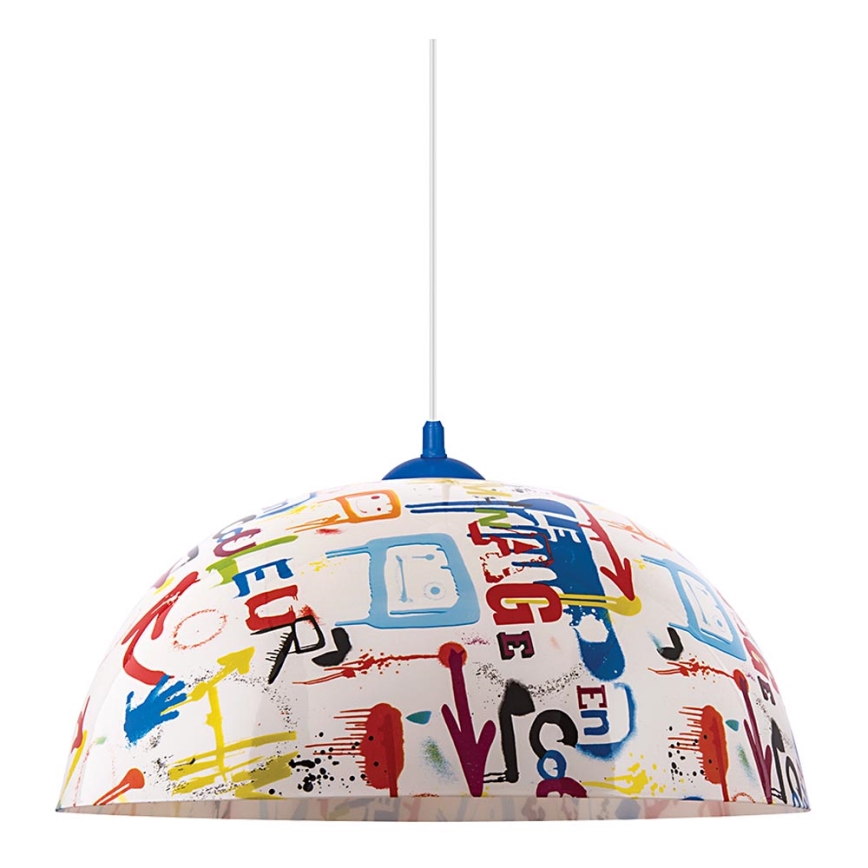 Prezent 74200 - Candelabro suspenso infantil GRAFFITI 1xE27/60W/230V