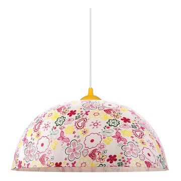 Prezent 74201 - Candelabro suspenso infantil FLOWERS 1xE27/60W/230V