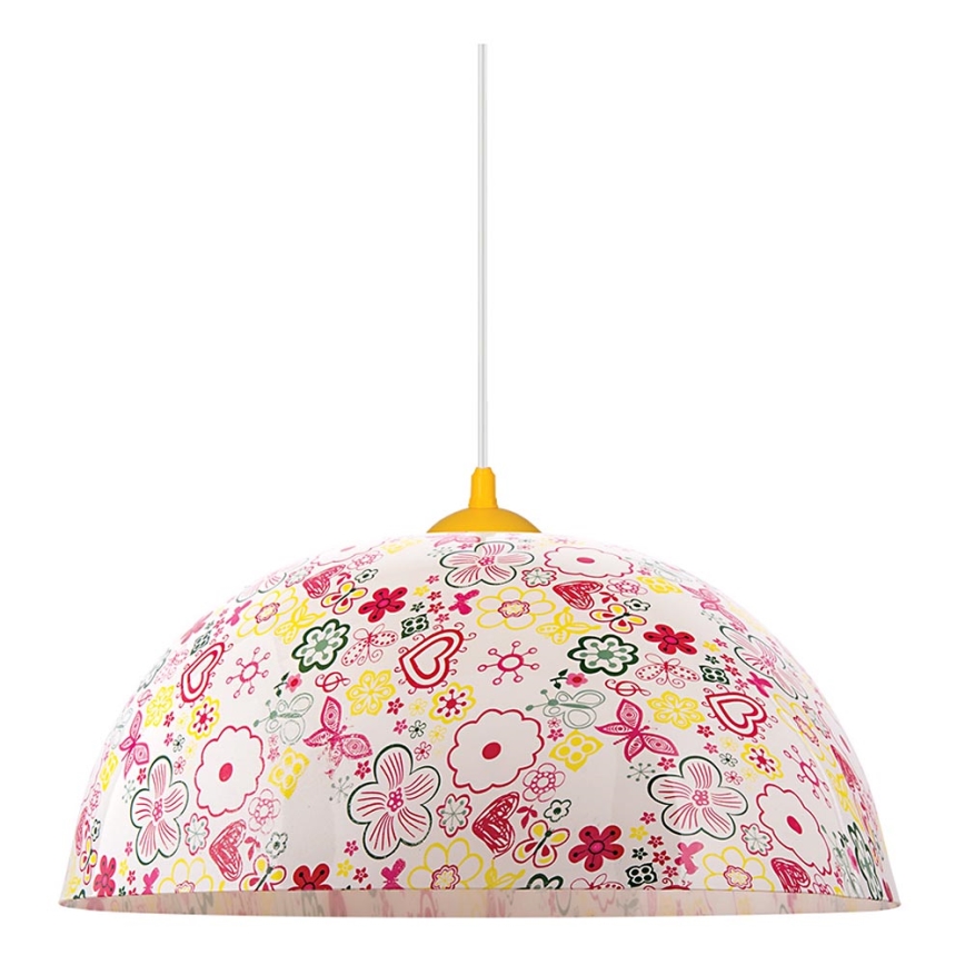 Prezent 74201 - Candelabro suspenso infantil FLOWERS 1xE27/60W/230V