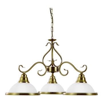 Prezent 75361 - Candelabro suspenso VIOLA 3xE14/40W/230V dourada