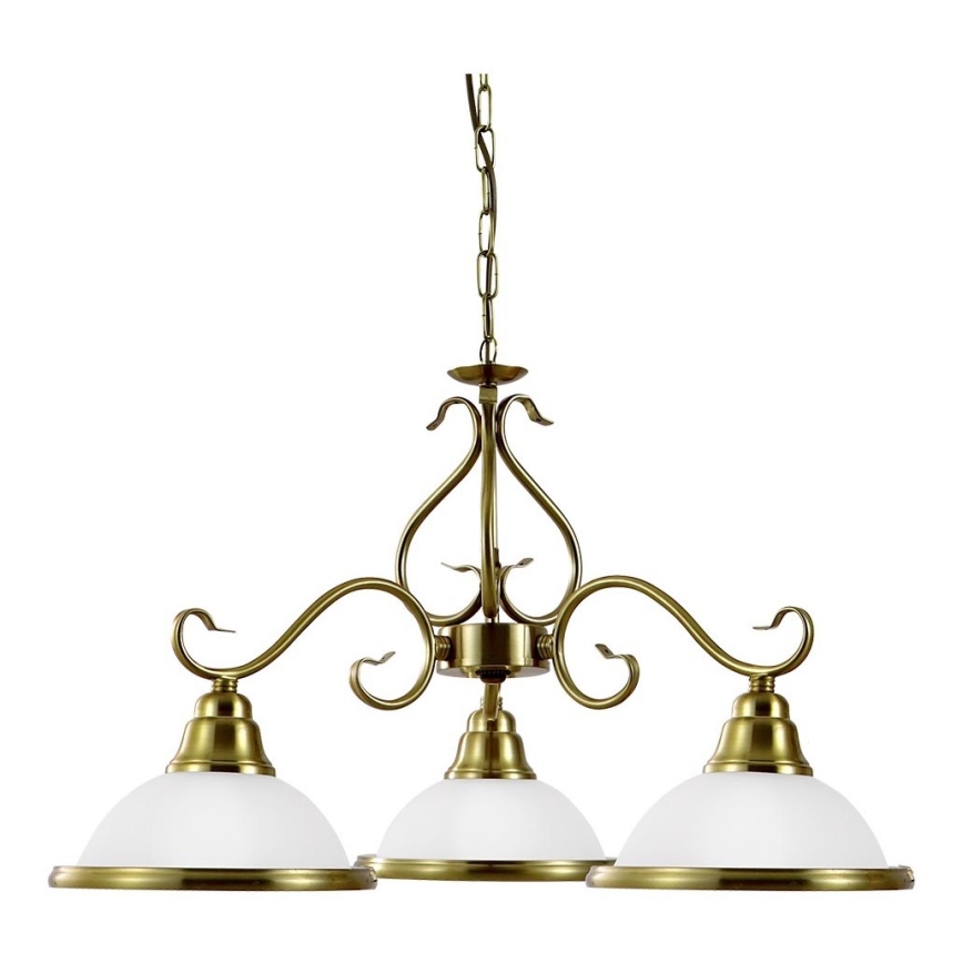 Prezent 75361 - Candelabro suspenso VIOLA 3xE14/40W/230V dourada