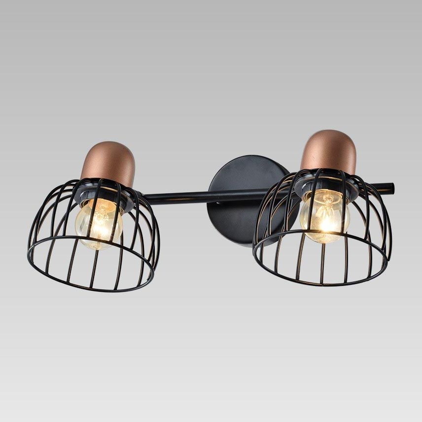 Prezent 75463 - Luz de parede BASKET 2xE27/60W/230V