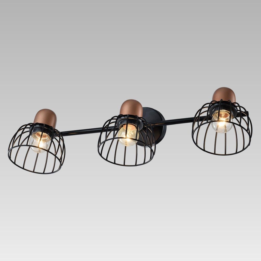 Prezent 75464 - Luz de parede BASKET 3xE27/60W/230V