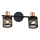 Prezent 75468 - Foco de parede ANTARES 2xE14/40W/230V preto/cobre