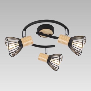 Prezent 75557 - Foco de teto PONY 3xE14/25W/230V cinza