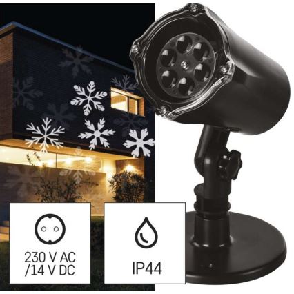 Projetor exterior de Natal LED LED/3,6W/230V IP44 branco frio